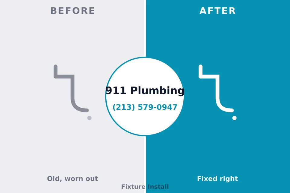 Before and after: plumbing repair Thiells, NY
